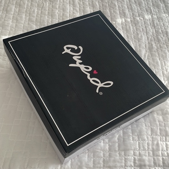 NEW QUPID BLACK TIE PLATFORM PUMP size 7 lace up around Leg heels shoes sexy - Picture 10 of 11